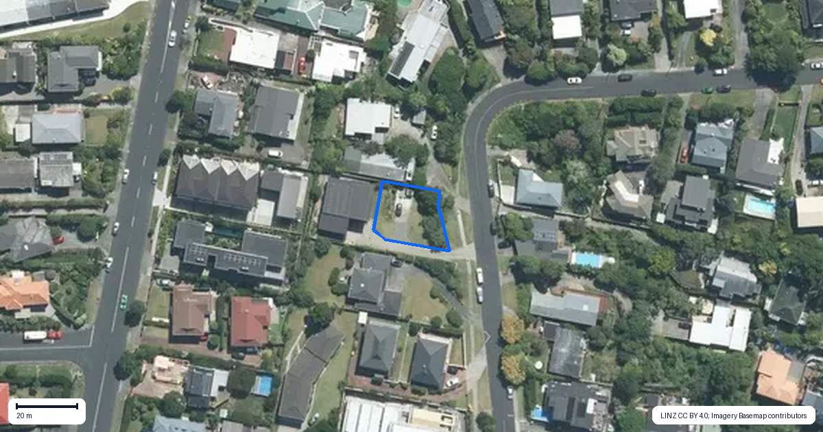 Property context map for 29A Parr Terrace, Castor Bay, Auckland