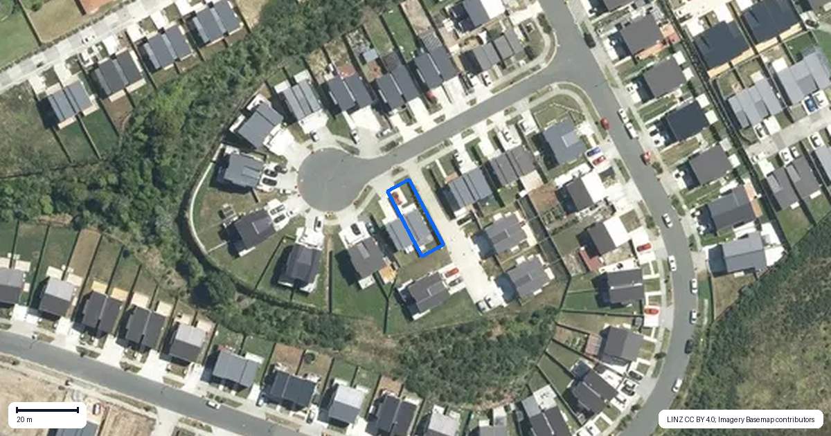 Property context map for 14A Putiputi Way, Papakura