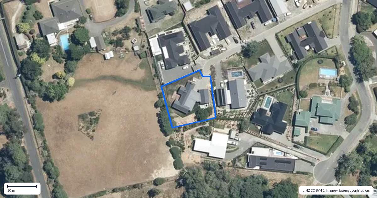 Property context map for 9 Gage Lane, Havelock North
