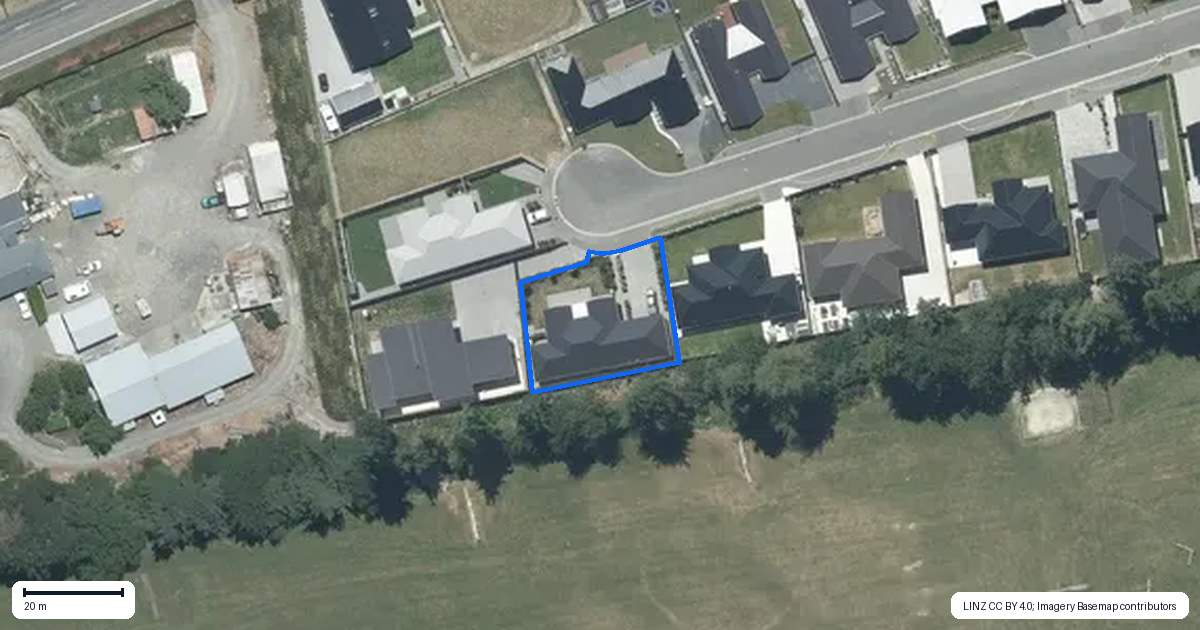 Property context map for 11 Jag Way, Tinwald, Ashburton