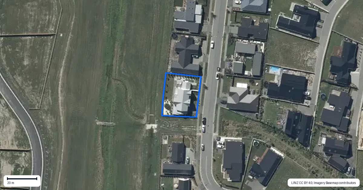 Property context map for 20 Steve Askin Drive, Cracroft, Christchurch