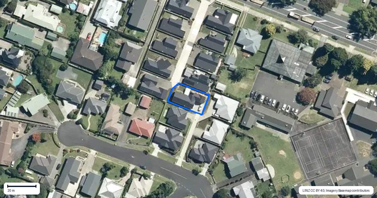 Property context map for 3/130 Totara Street, Te Awamutu
