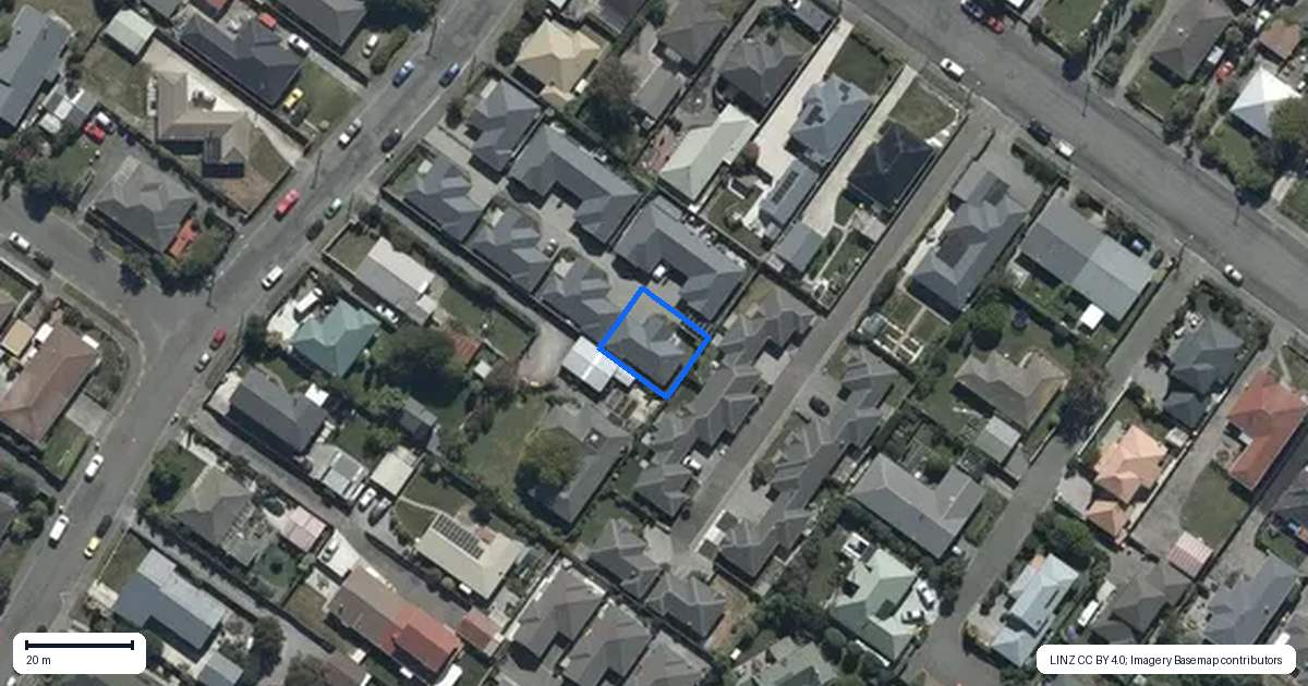 Property context map for 6/3 Nyoli Street, Northcote, Christchurch