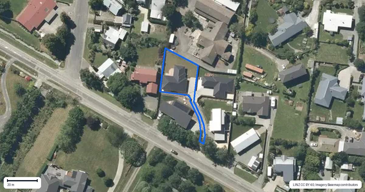 Property context map for 140B Forest Drive, Methven