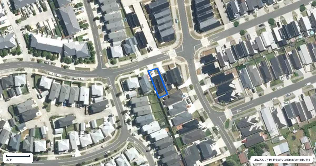 Property context map for 41 Bellbird Street, Papakura