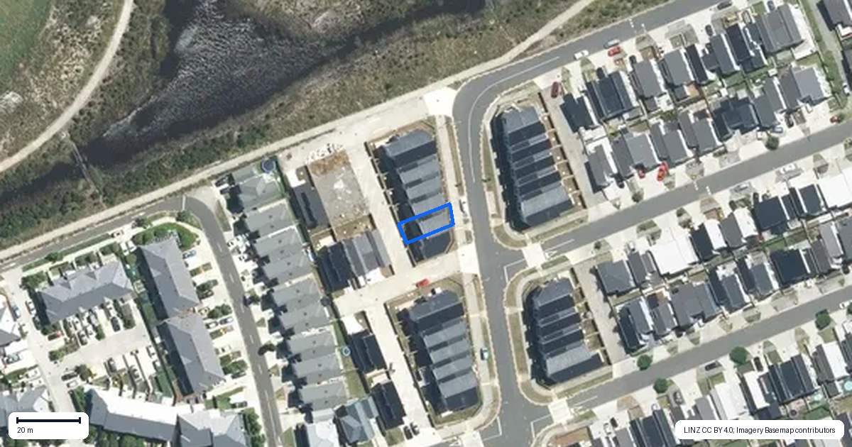 Property context map for 57 Minhas Road, Papakura
