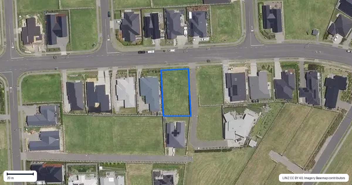 Property context map for 46 Ridge Drive, Omokoroa