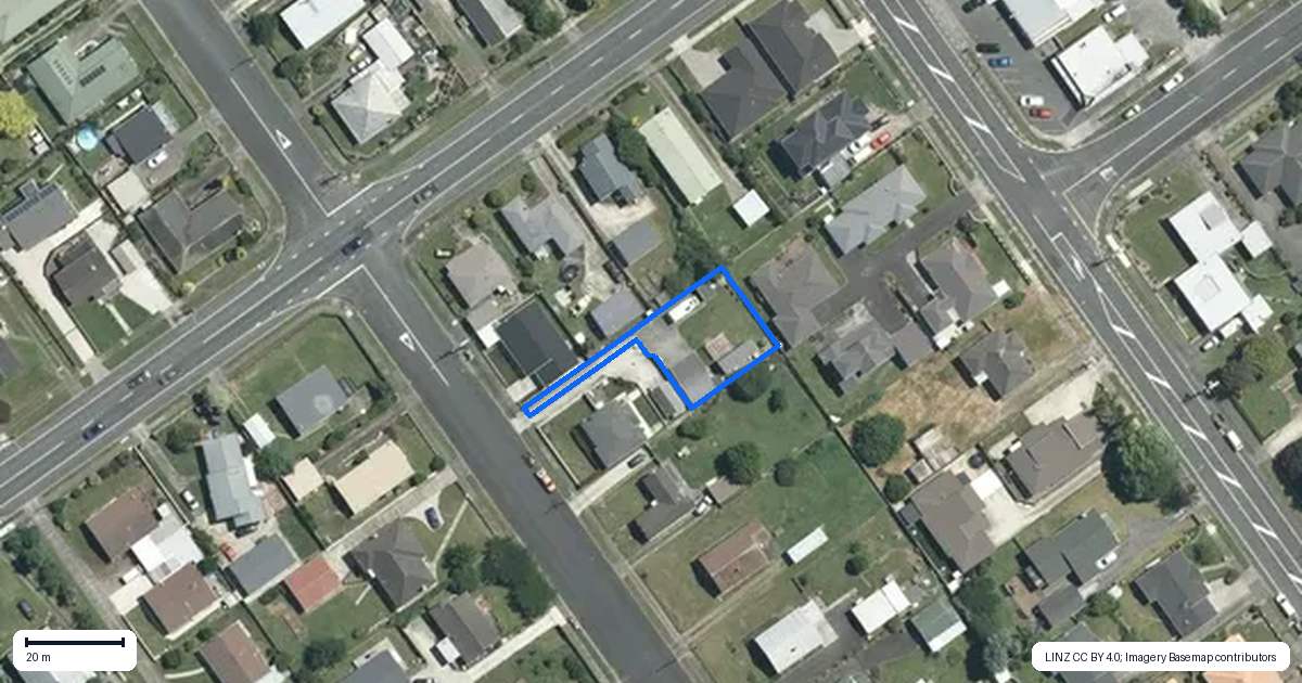 Property context map for 88C Lorne Street, Morrinsville