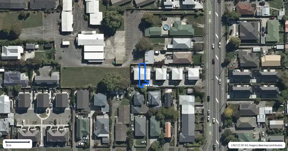 Property context map for 8/51 Hills Road, Edgeware, Christchurch