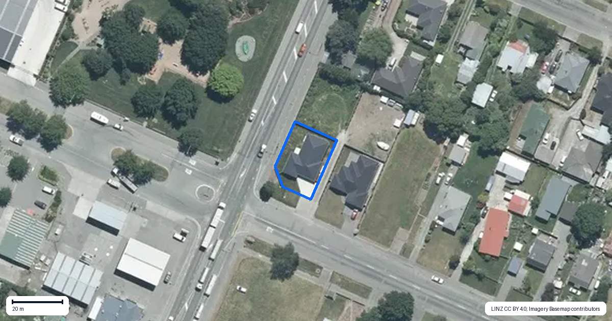 Property context map for 83 Elizabeth Avenue, Rakaia
