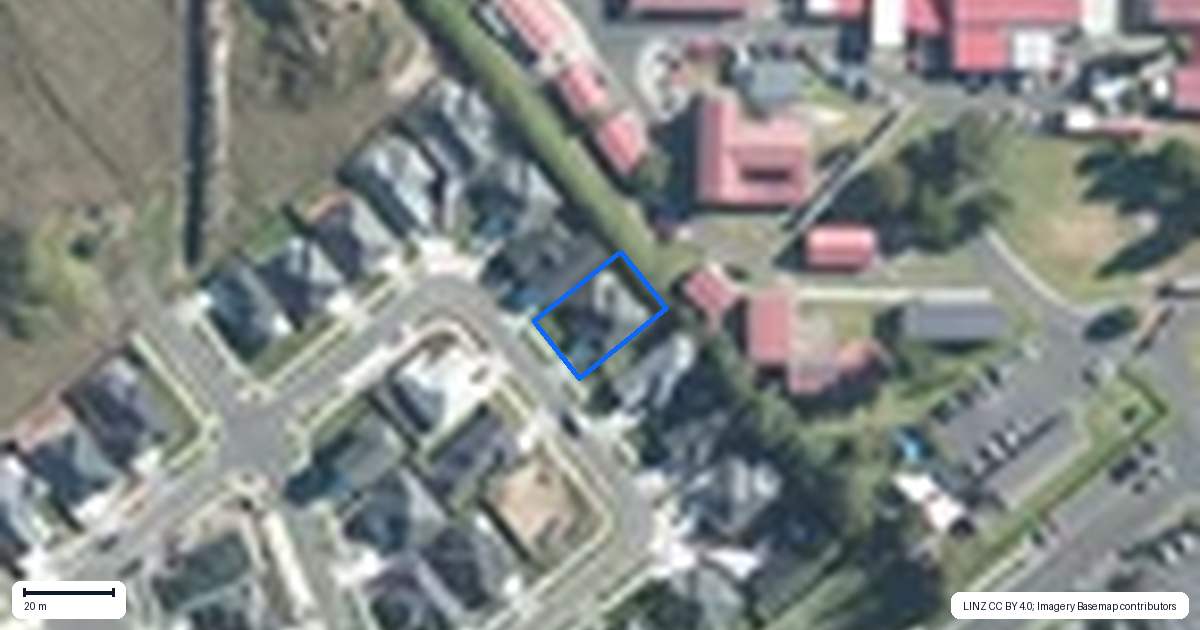 Property context map for 17 Pouate Way, Waiuku