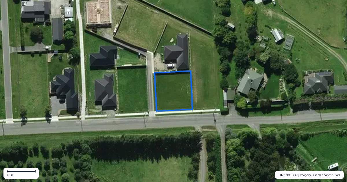 Property context map for 69 Courage Road, Amberley