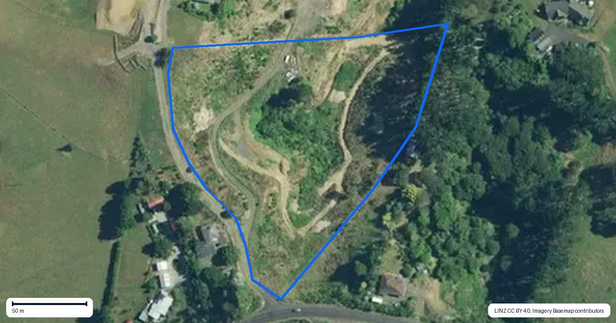 Property context map for 396 Onewhero-Tuakau Bridge Road, Onewhero