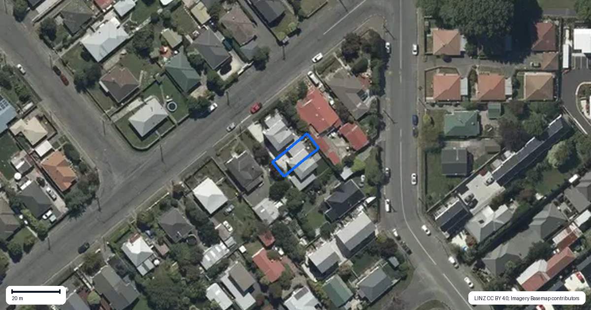 Property context map for 3/42 Howard Street, Spreydon, Christchurch
