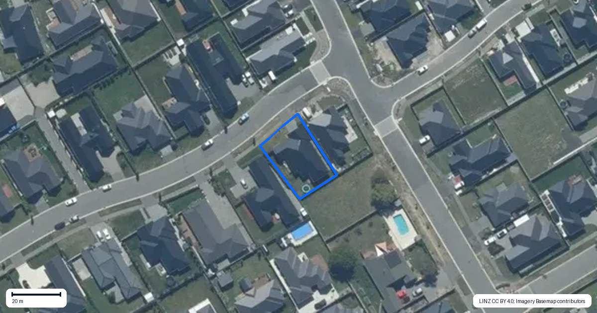 Property context map for 14 Talon Drive, Rolleston