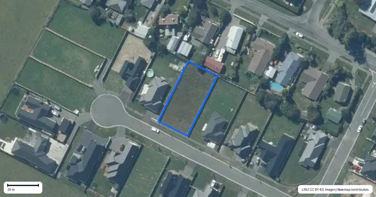 Property context map for 12 Huntaway Lane, Dunsandel
