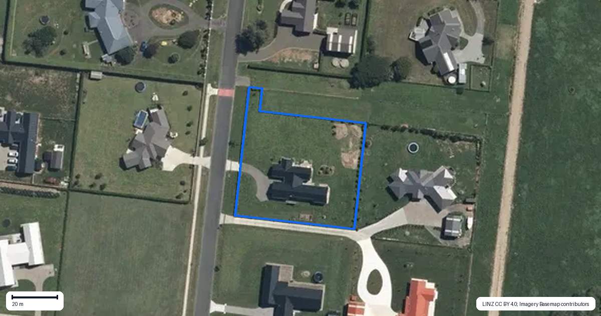 Property context map for 415 Inglefield Street, Pirongia