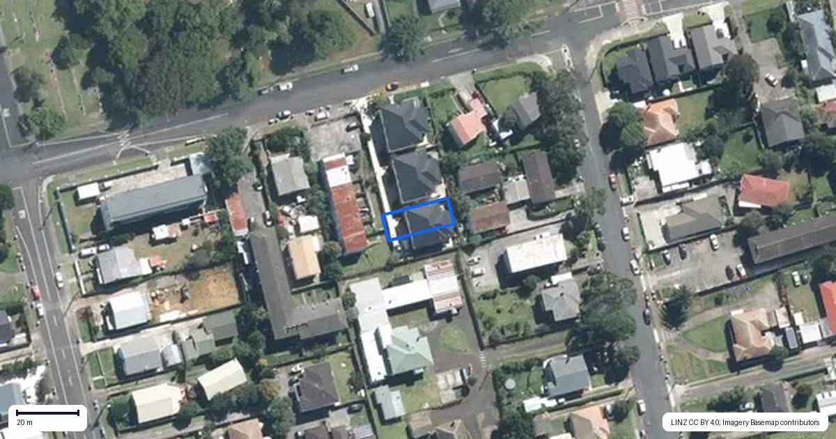 Property context map for 23E Luke Street, Otahuhu, Auckland