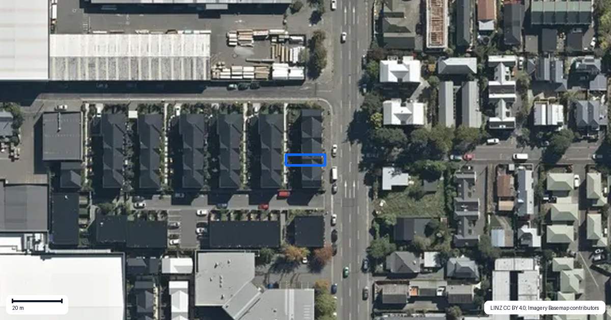 Property context map for 3/365 Madras Street, Christchurch Central, Christchurch