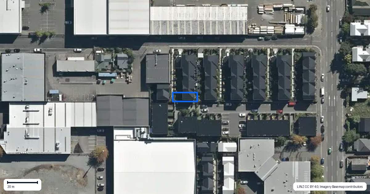 Property context map for 7/30 Aberdeen Street, Christchurch Central, Christchurch