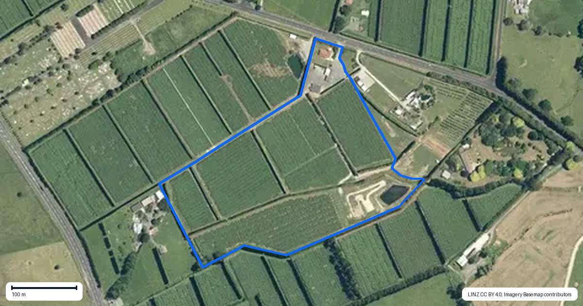 Property context map for 72 Waihi Beach Road, Waihi