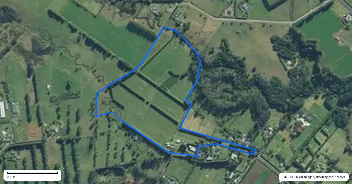 Property context map for 217 Waipapa West Road, Waipapa