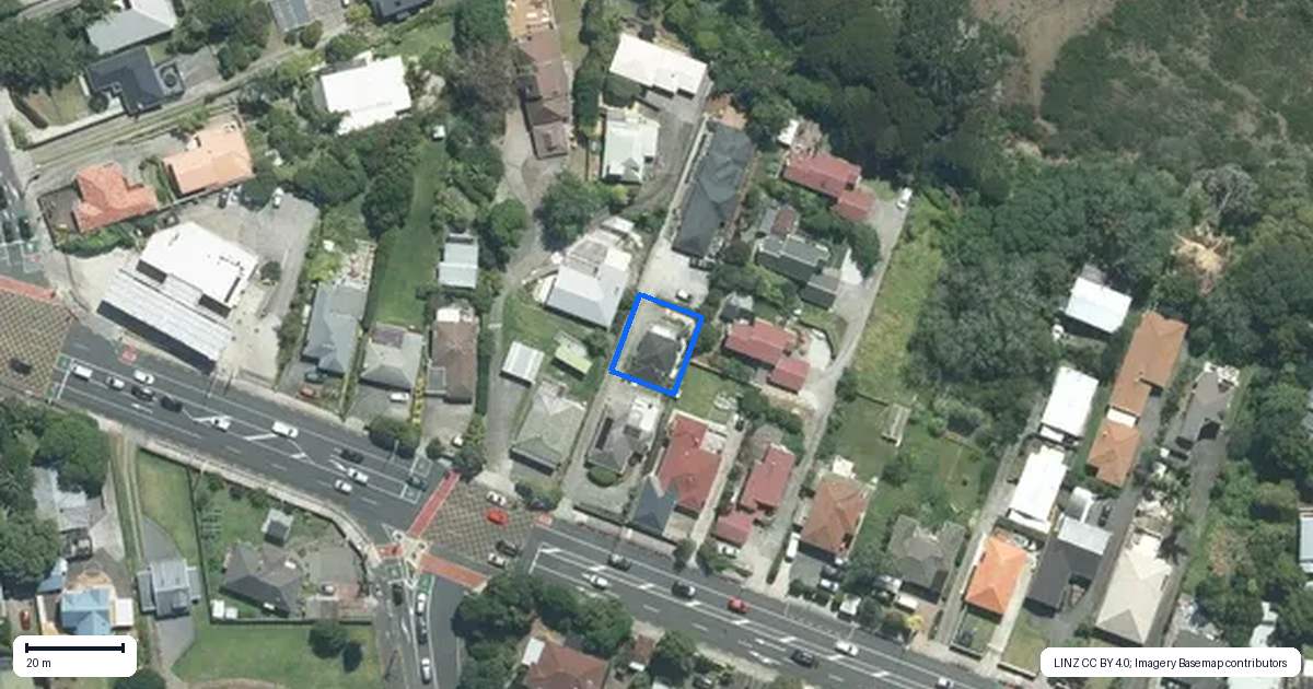Property context map for 49A Onewa Road, Northcote, Auckland