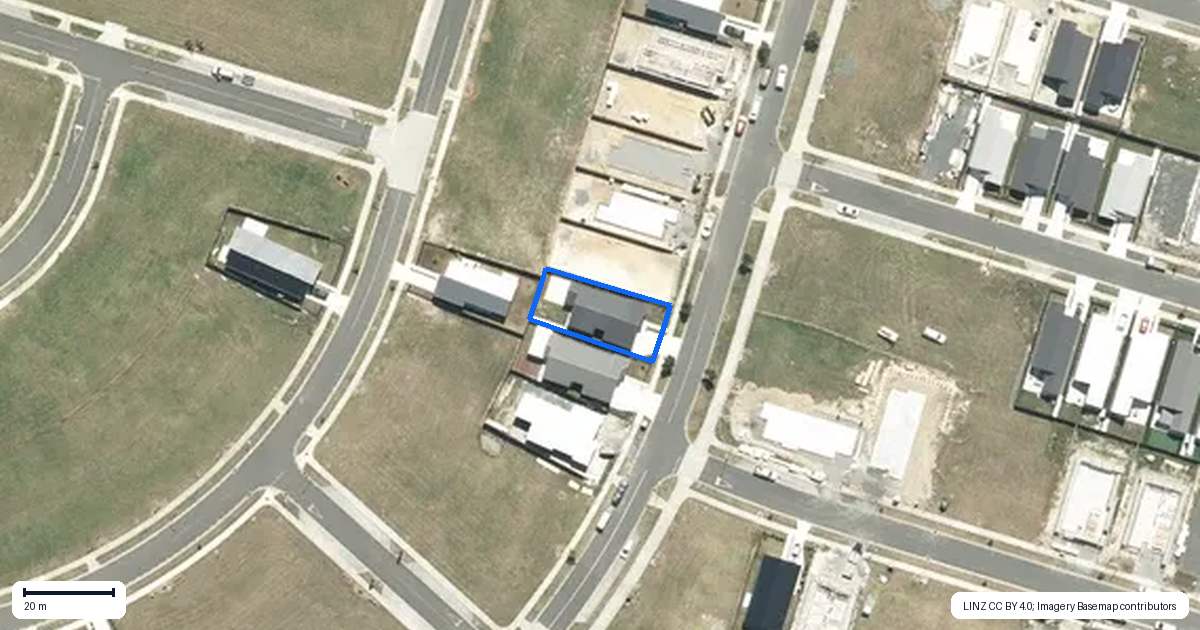 Property context map for 341 Rimu Street, Te Kauwhata