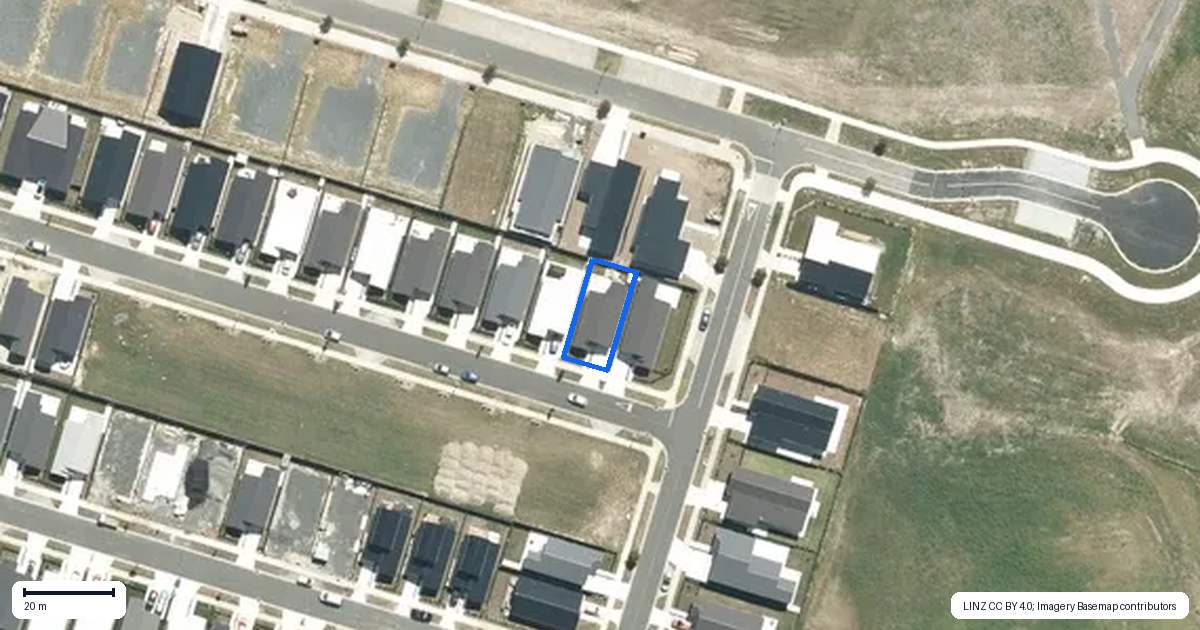 Property context map for 33 Noverma Street, Te Kauwhata