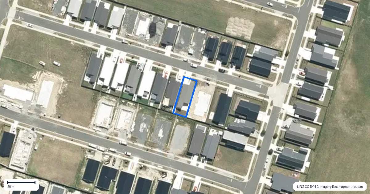 Property context map for 22 Ngaro Street, Te Kauwhata