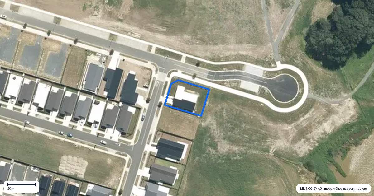 Property context map for 1 Raranga Road, Te Kauwhata