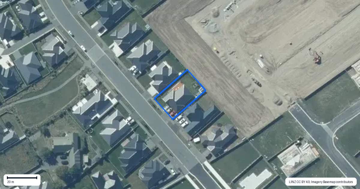 Property context map for 83 Jean Archie Drive, Rolleston