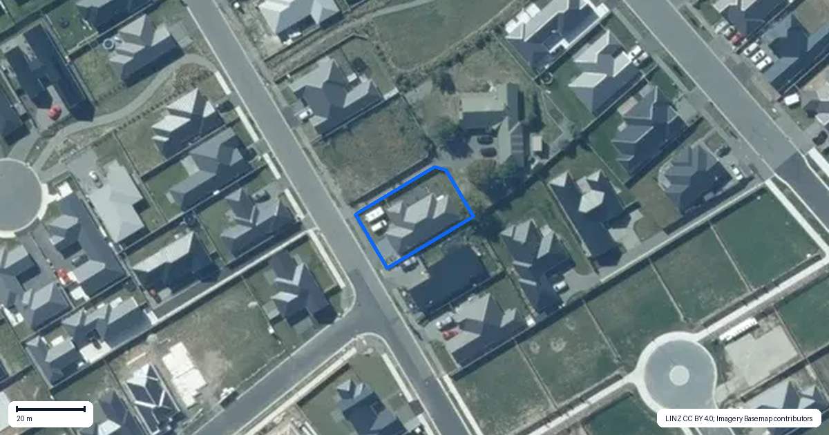 Property context map for 29 Harrison Drive, Rolleston