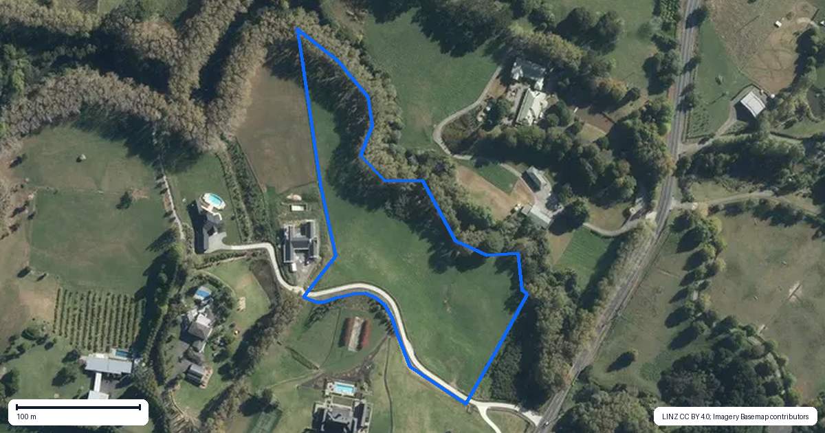 Property context map for 542 Coatesville-Riverhead Highway, Coatesville