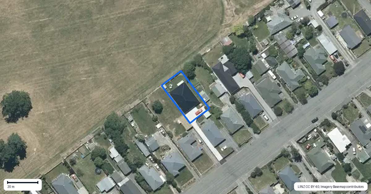 Property context map for 86A George Street, Tinwald, Ashburton