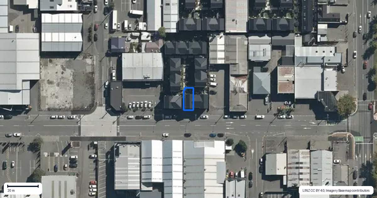 Property context map for 1/239 Lichfield Street, Christchurch Central, Christchurch