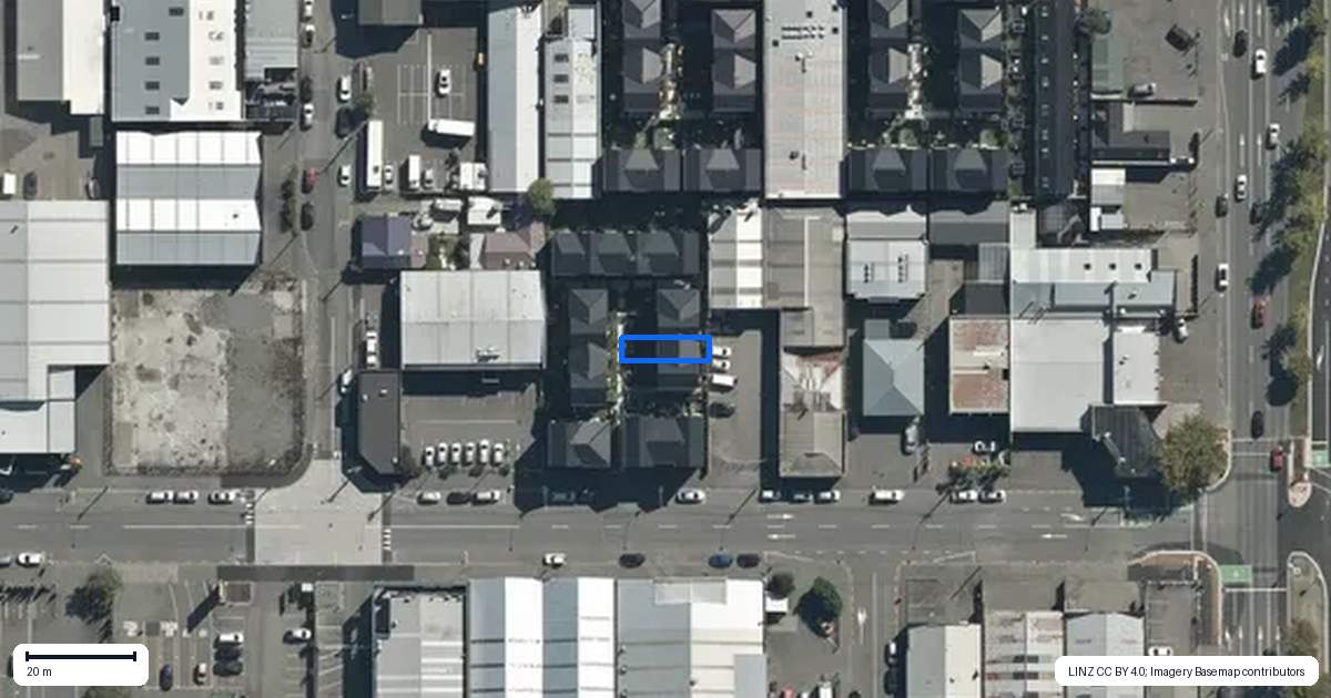 Property context map for 5/239 Lichfield Street, Christchurch Central, Christchurch
