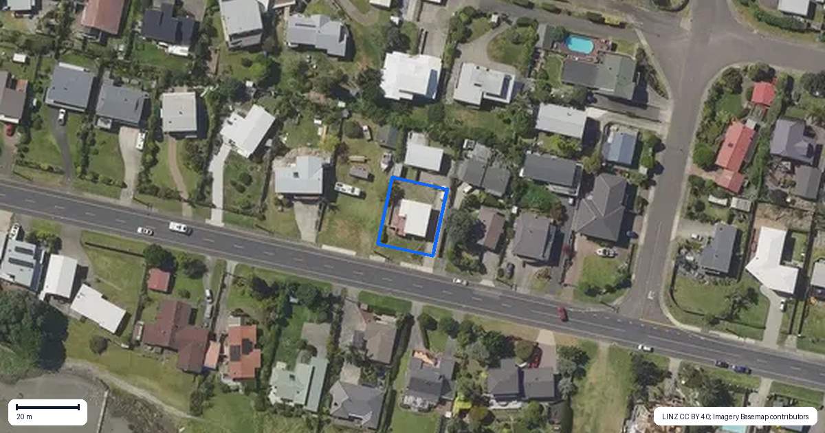 Property context map for 155A Harbour Road, Ohope