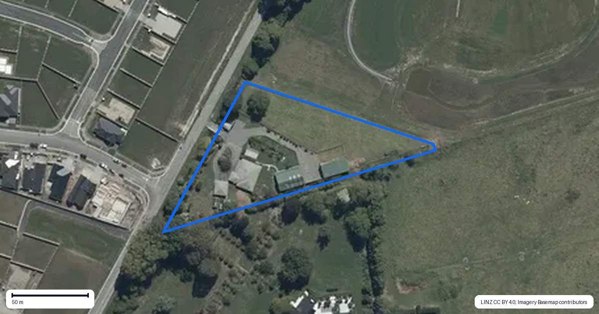Property context map for 704 Hawkins Road, Marshland, Christchurch