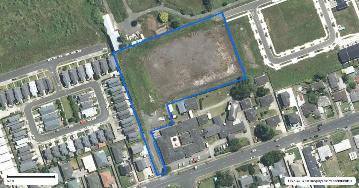 Property context map for 118 Manuroa Road, Takanini, Auckland