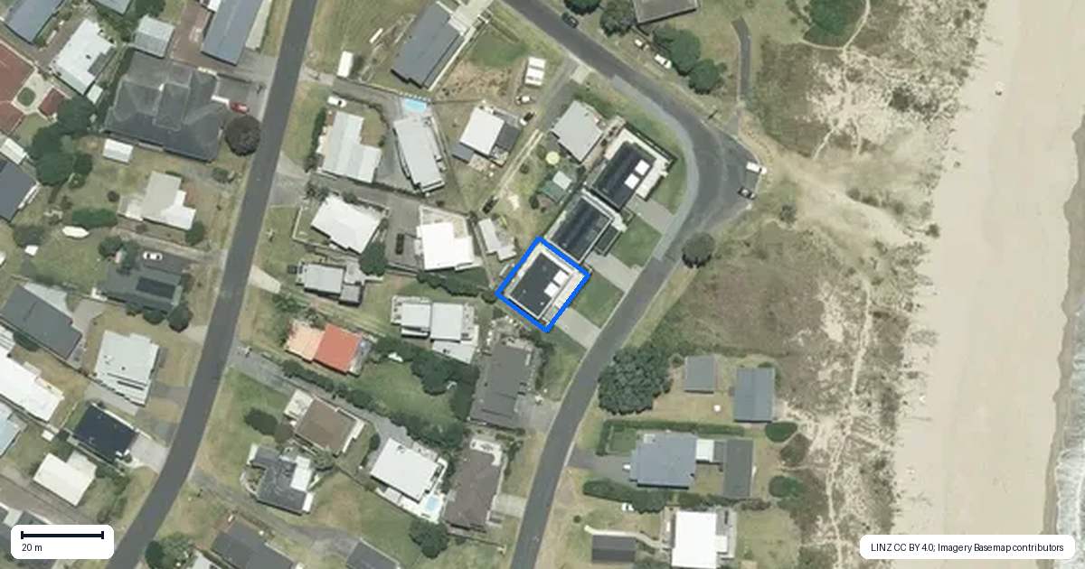 Property context map for 103B Ranfurly Road, Whangamata
