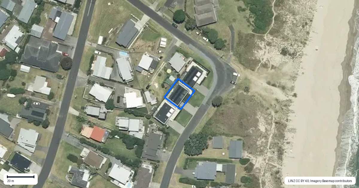 Property context map for 103A Ranfurly Road, Whangamata