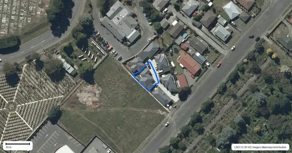 Property context map for 4/9 Raupo Street, Bromley, Christchurch