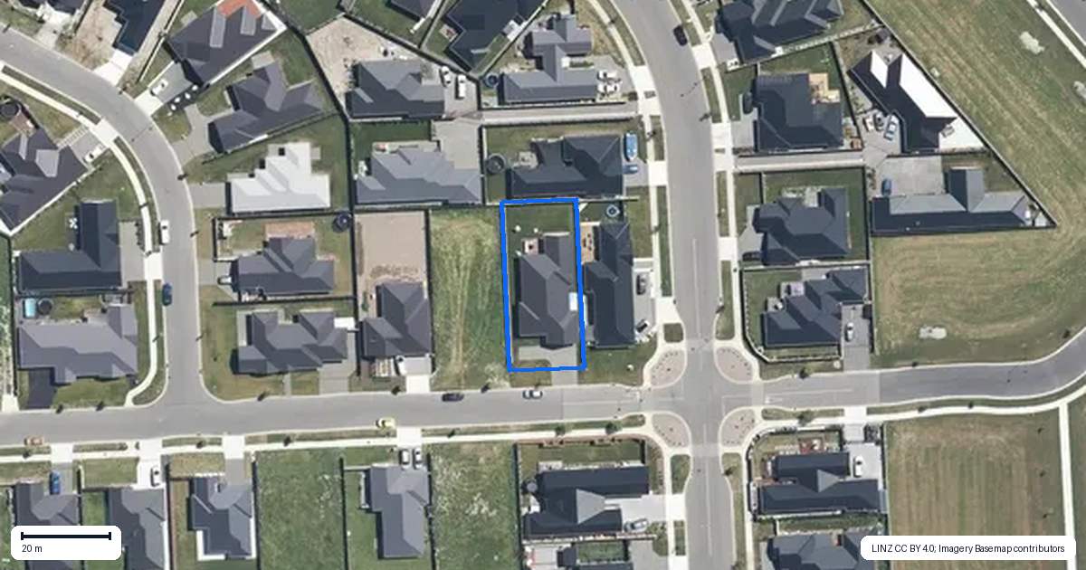 Property context map for 4 Salkeld Place, Woodend