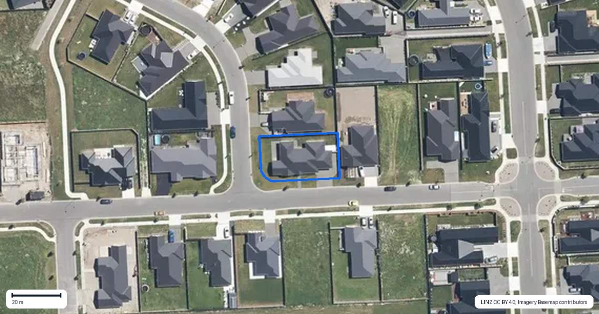 Property context map for 10 Salkeld Place, Woodend