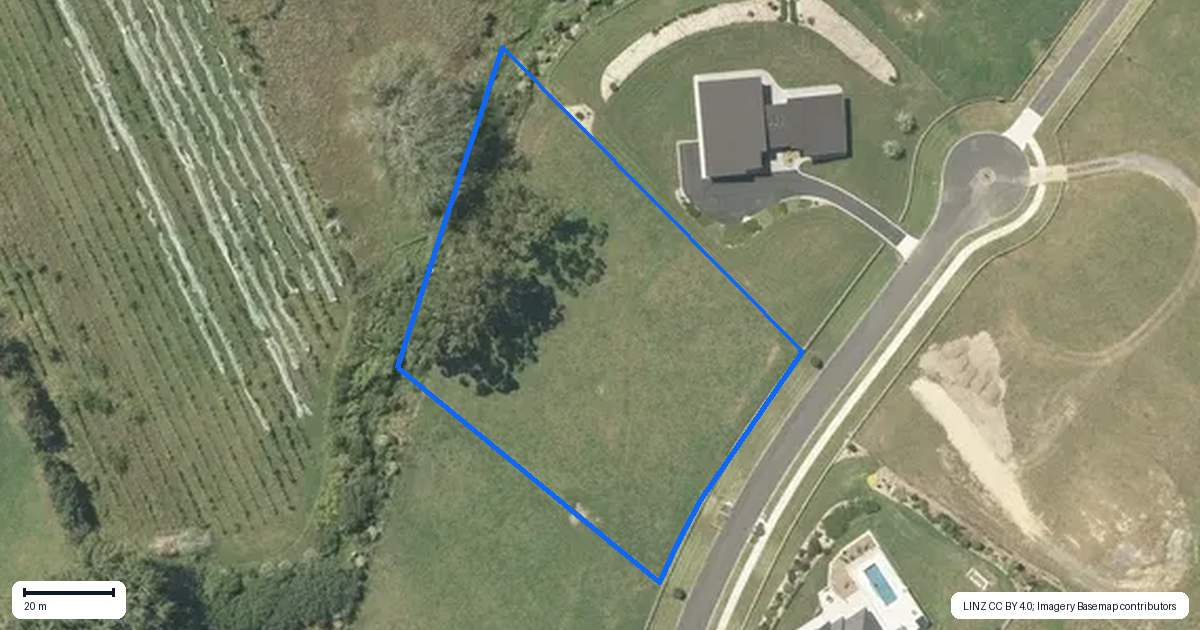 Property context map for 50 Moorfield Road, Te Kauwhata