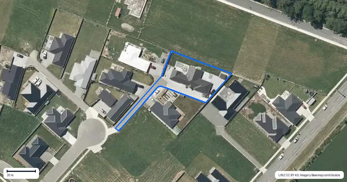 Property context map for 10C Burbank Place, Methven