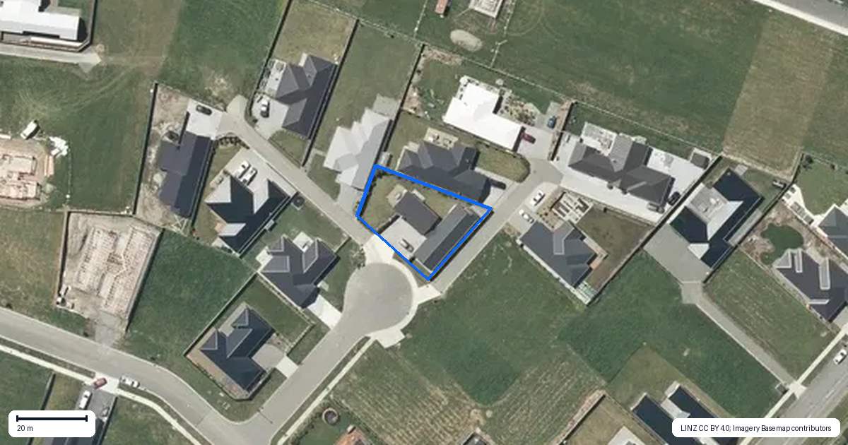 Property context map for 7 Burbank Place, Methven