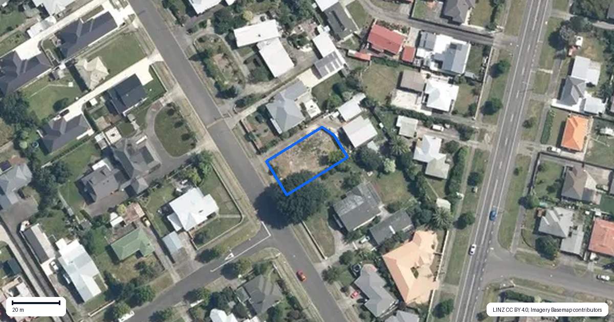 Property context map for 5 Denbigh Street, Feilding