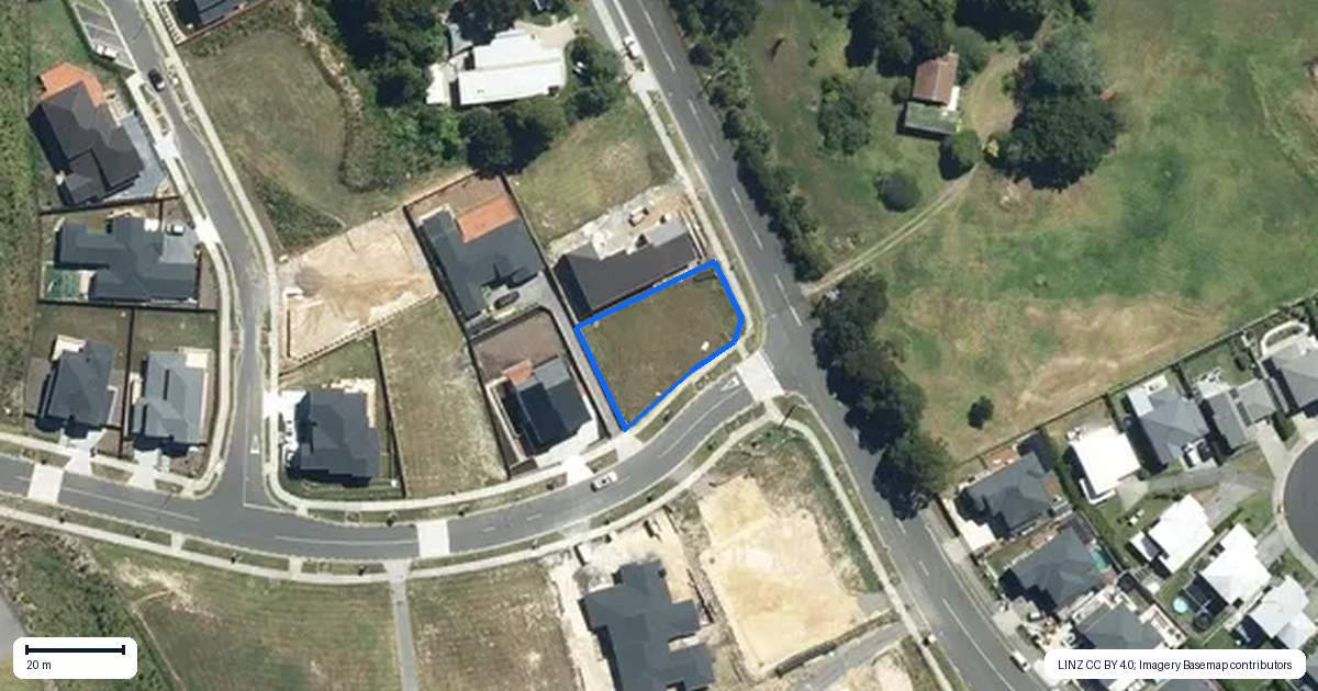 Property context map for 1 Katote Avenue, Swanson, Auckland
